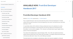 Desktop Screenshot of frontendhandbook.com