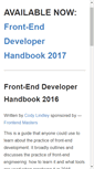 Mobile Screenshot of frontendhandbook.com